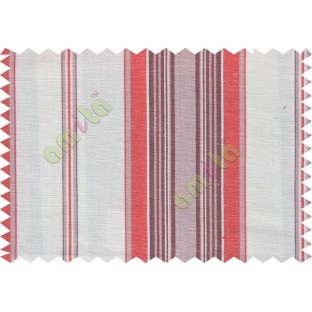 White brick red stripes main cotton curtain designs